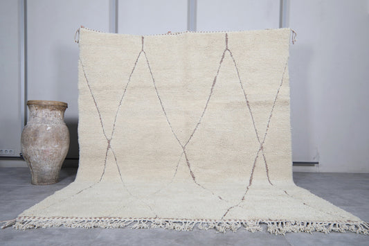 Beni Ourain Lines - Handwoven Moroccan Wool Rug - multiple sizes