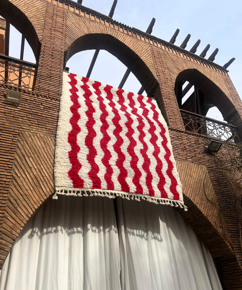Alnif – Handmade Red Moroccan Rug