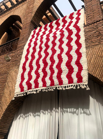 Alnif – Handmade Red Moroccan Rug