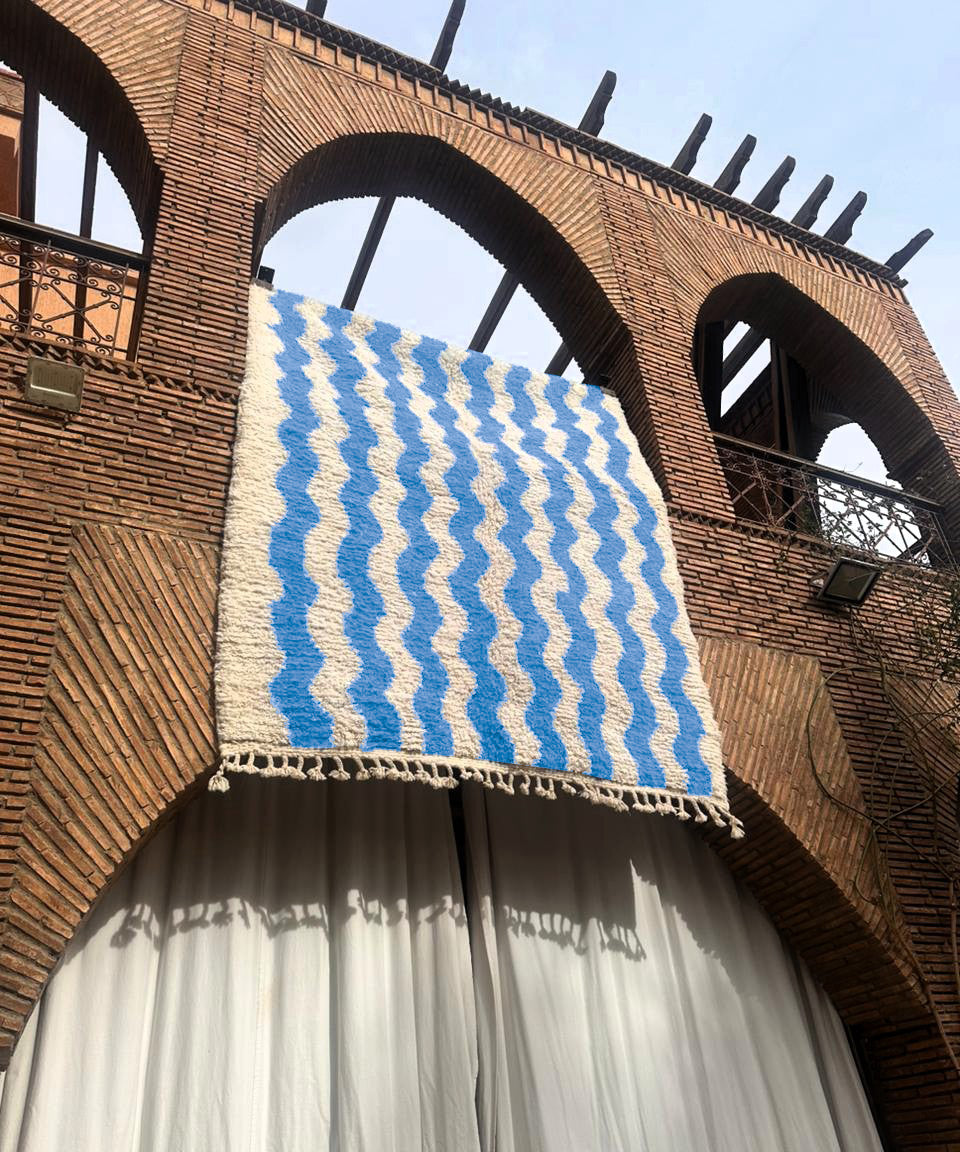 Goulmima – Handmade Blue Moroccan Rug