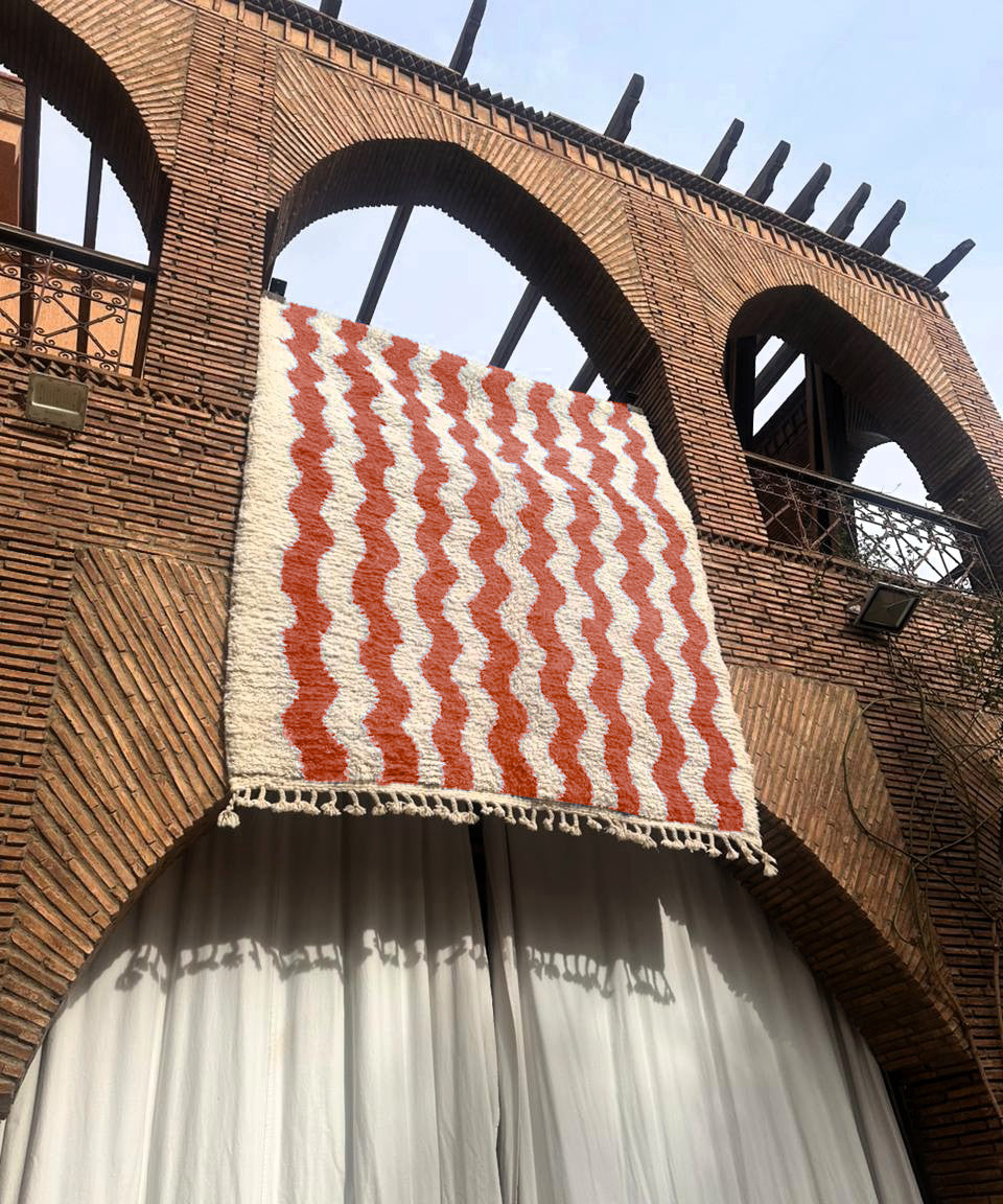 Tinjdad – Handmade Terracotta Moroccan Rug