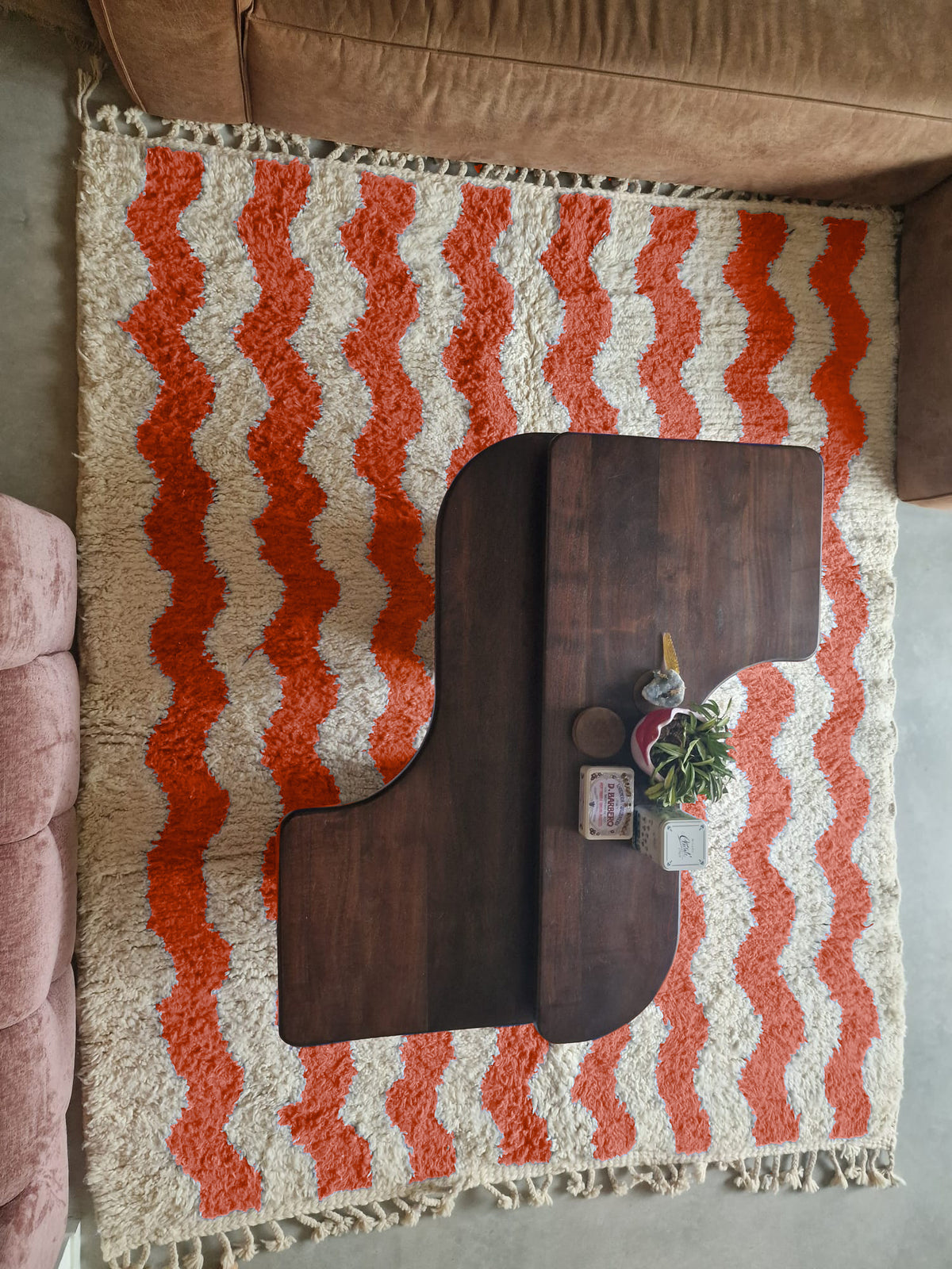 Tinjdad – Handmade Terracotta Moroccan Rug
