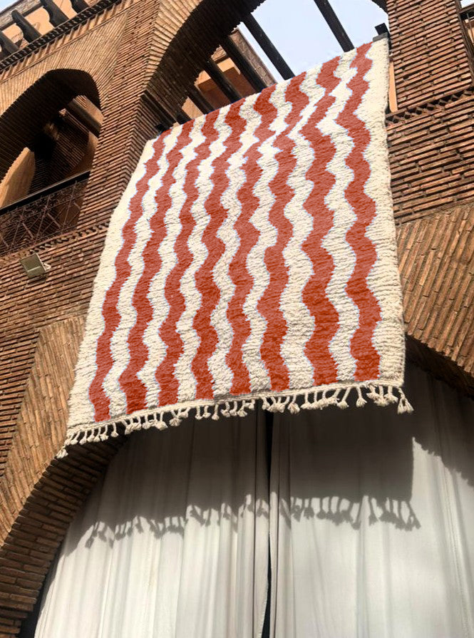 Tinjdad – Handmade Terracotta Moroccan Rug