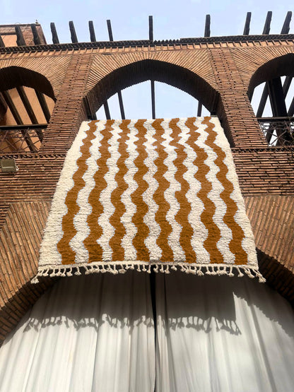 Tounfite – Handmade Beige Moroccan Rug