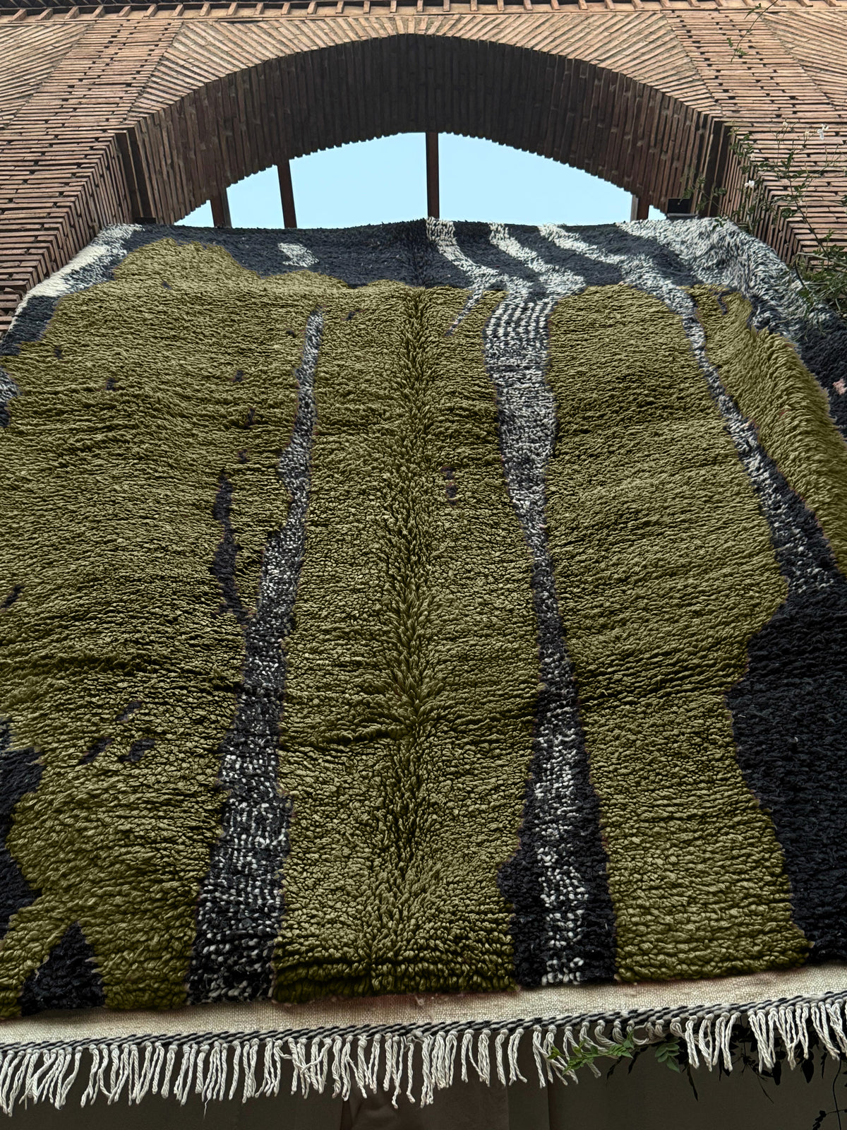 Msemrir – Handmade Green Moroccan Rug