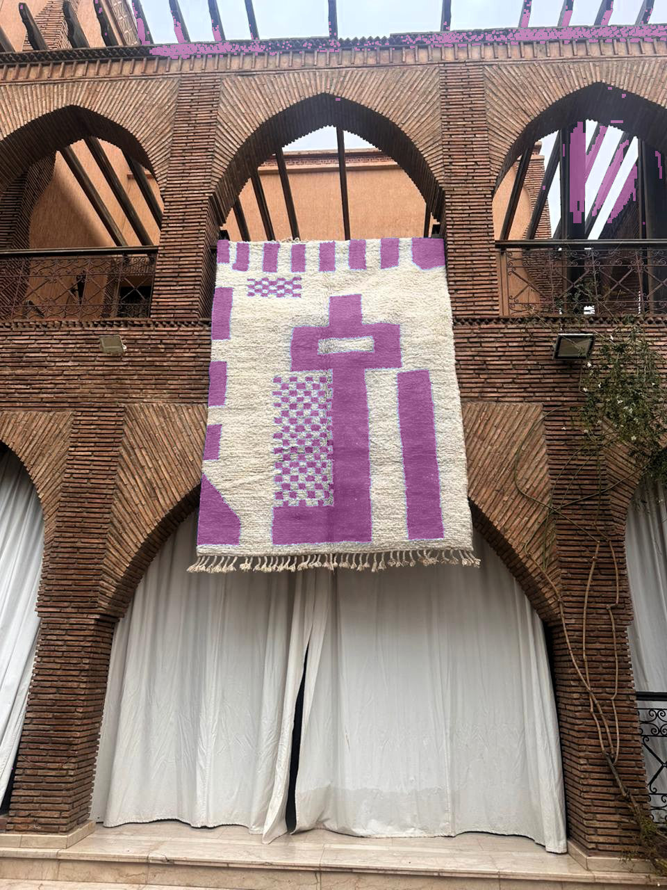 Amellago – Handmade Purple Moroccan Rug