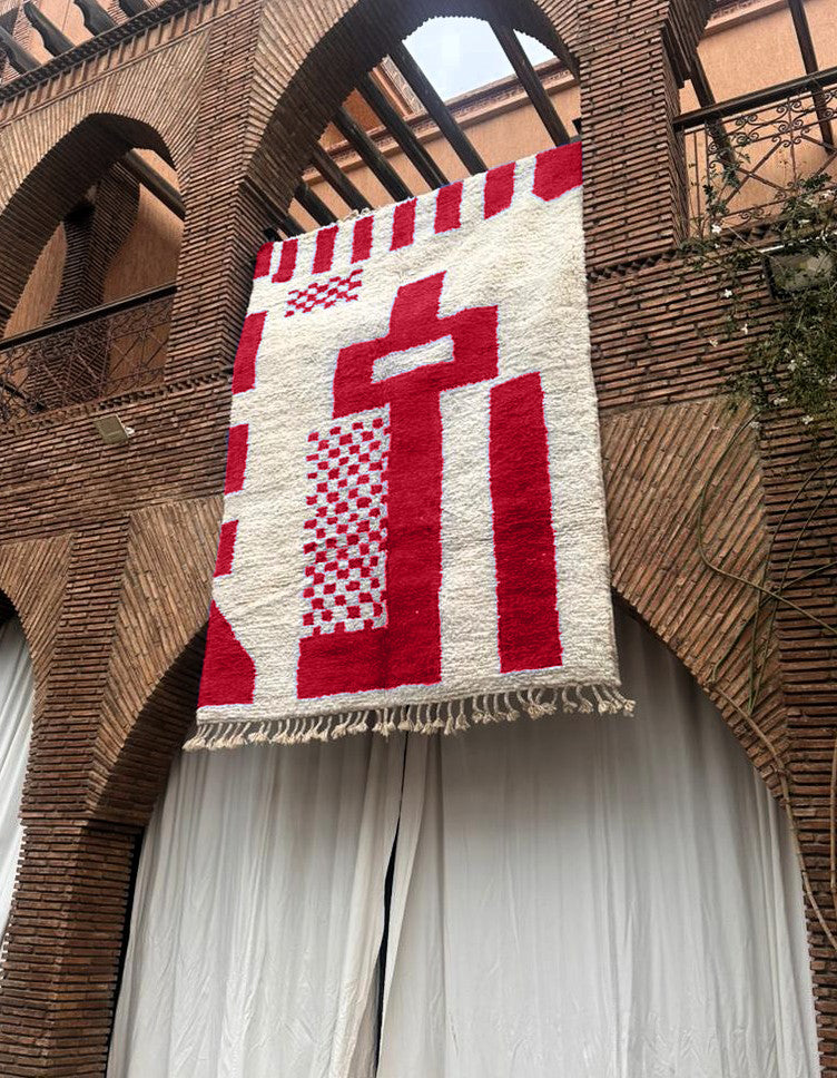 Ait Hani – Handmade Red Moroccan Rug
