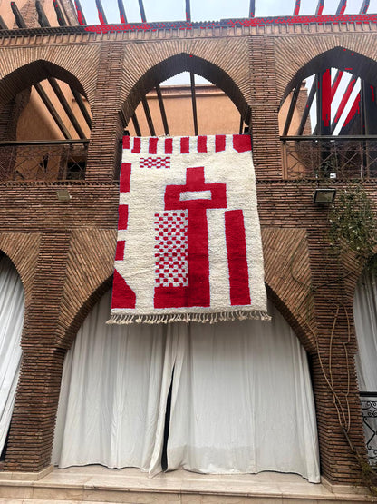Ait Hani – Handmade Red Moroccan Rug