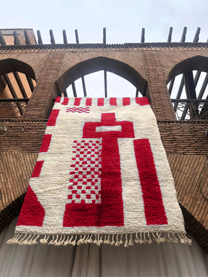 Ait Hani – Handmade Red Moroccan Rug