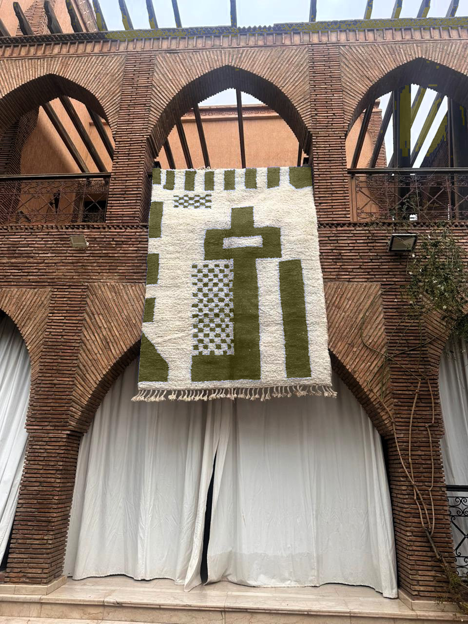 Kelaat – Handmade Green Moroccan Rug