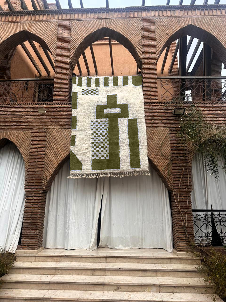 Kelaat – Handmade Green Moroccan Rug