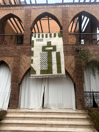 Kelaat – Handmade Green Moroccan Rug