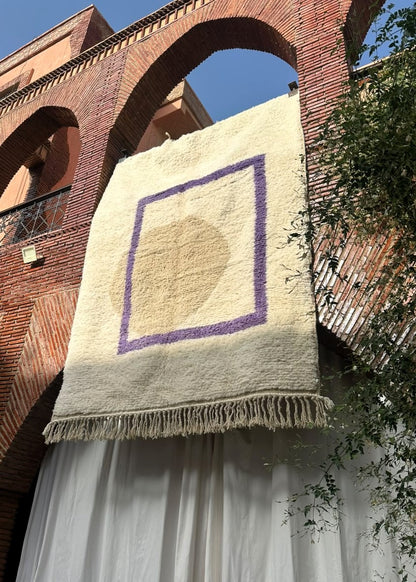 Kénitra – Handmade White Moroccan Rug