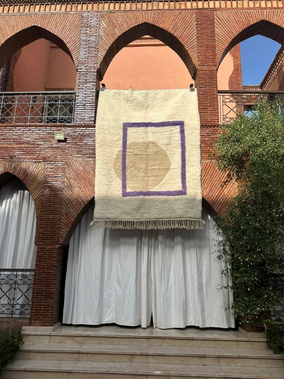 Kénitra – Handmade White Moroccan Rug