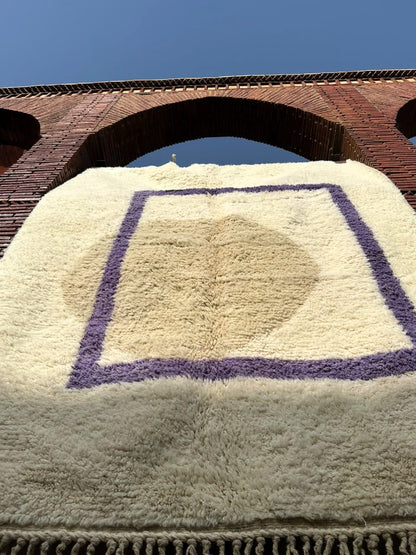 Kénitra – Handmade White Moroccan Rug