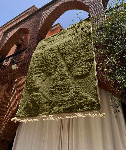 Mgoun – Handmade Green Moroccan Rug