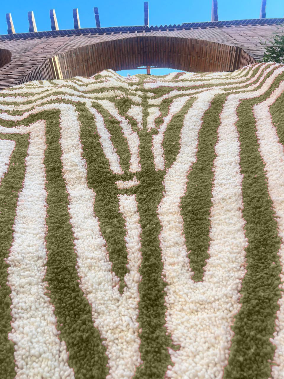 Todgha – Handmade Green Moroccan Rug