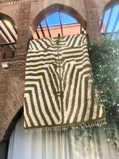Todgha – Handmade Green Moroccan Rug