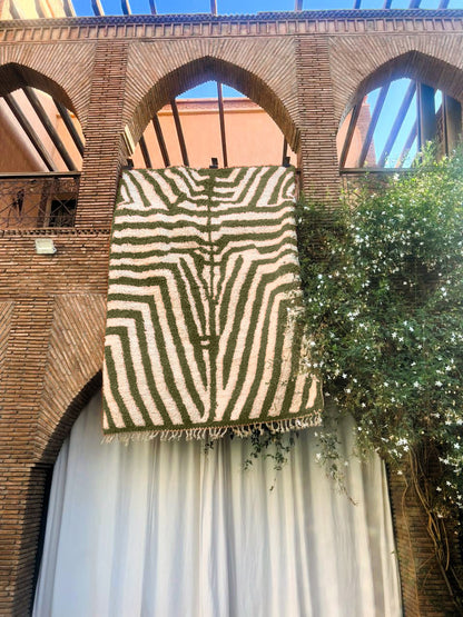 Todgha – Handmade Green Moroccan Rug