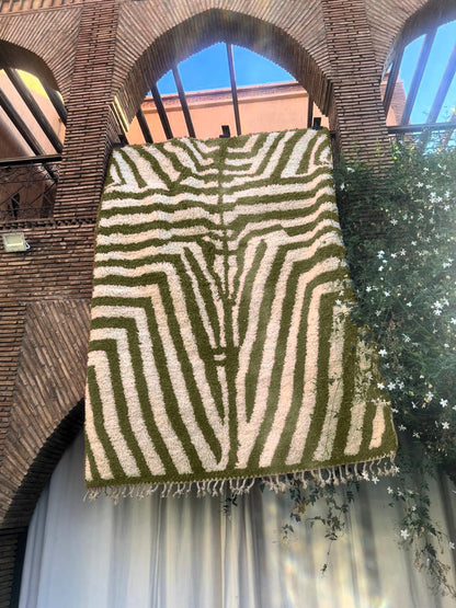 Todgha – Handmade Green Moroccan Rug