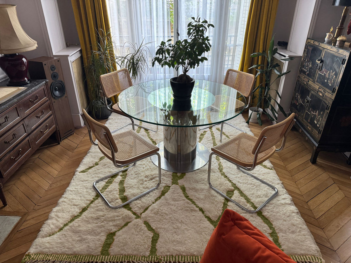 Siroua – Handmade Green and Ivory Moroccan Rug