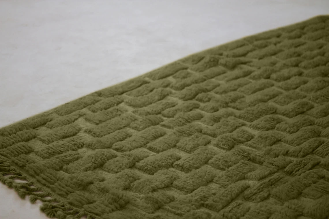 Ayachi – Handmade Green Moroccan Rug