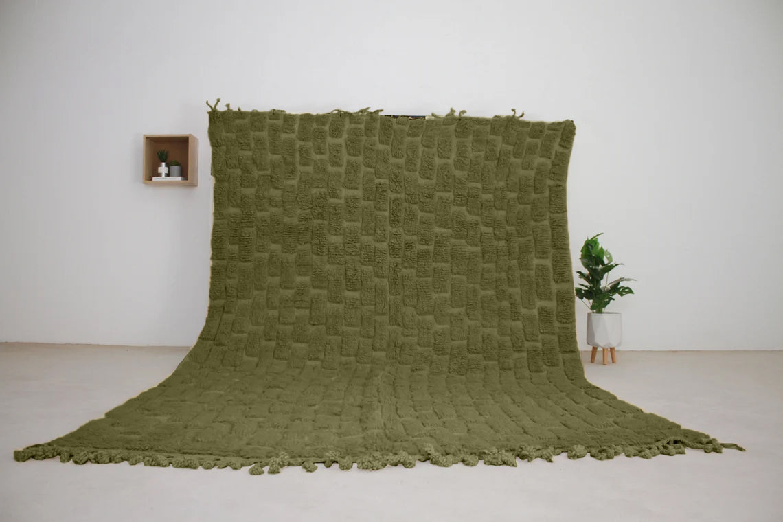 Ayachi – Handmade Green Moroccan Rug