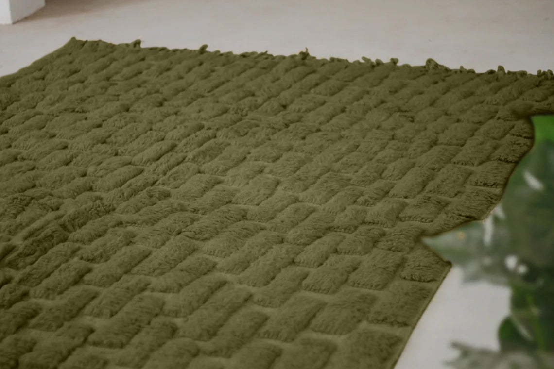 Ayachi – Handmade Green Moroccan Rug
