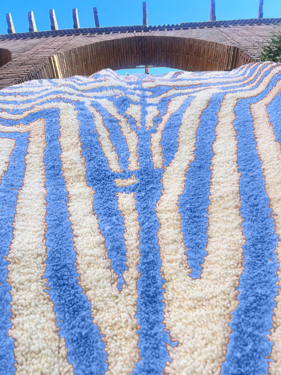 Imsouane – Handmade Blue Moroccan Rug
