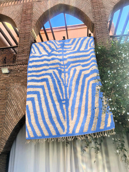 Imsouane – Handmade Blue Moroccan Rug