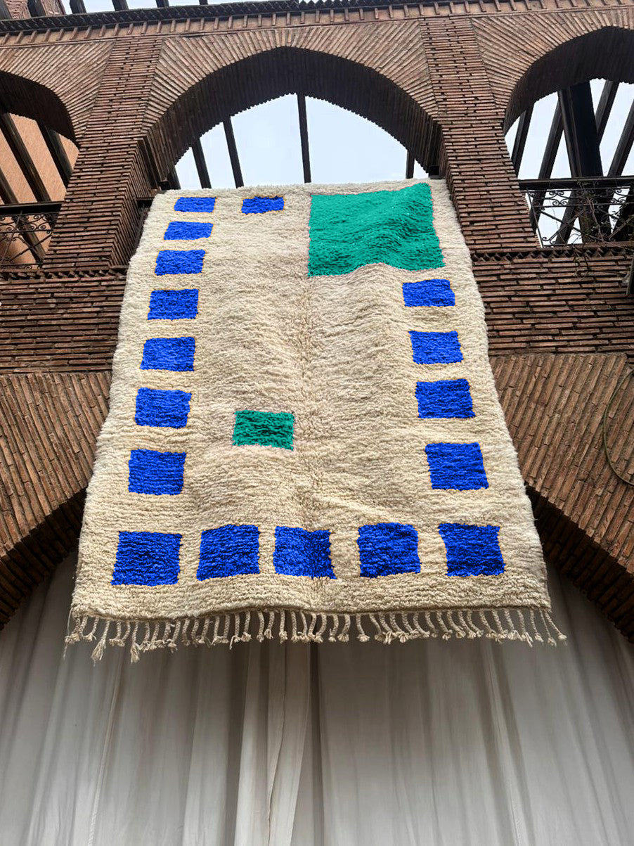 Dakhla – Handmade Blue Moroccan Rug