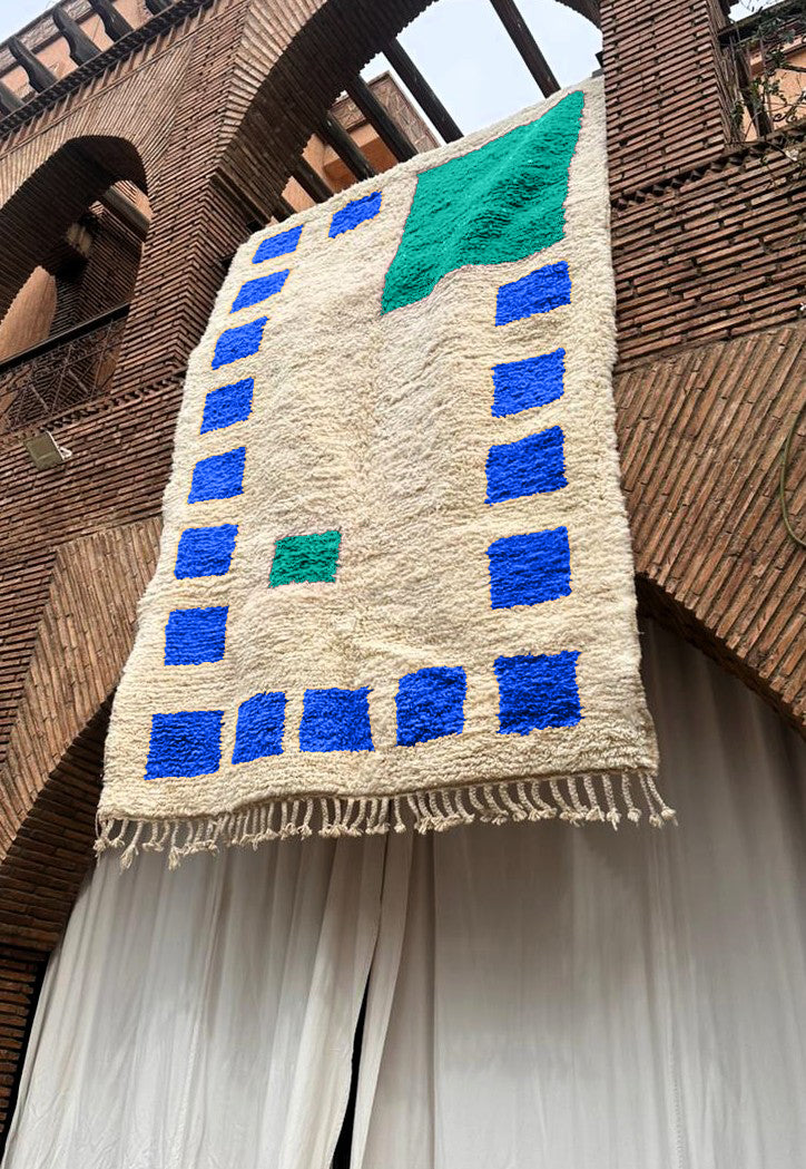 Dakhla – Handmade Blue Moroccan Rug
