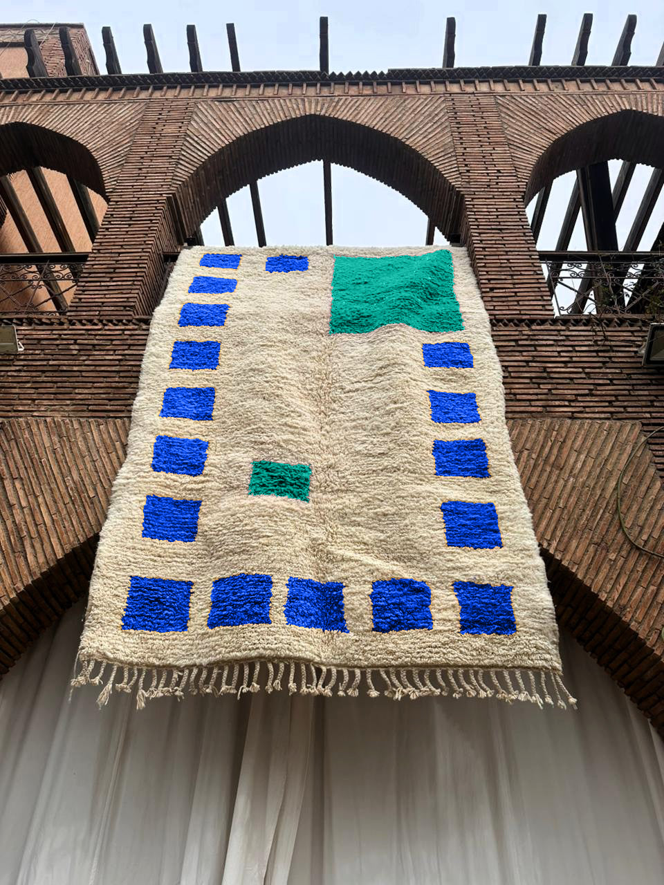 Dakhla – Handmade Blue Moroccan Rug