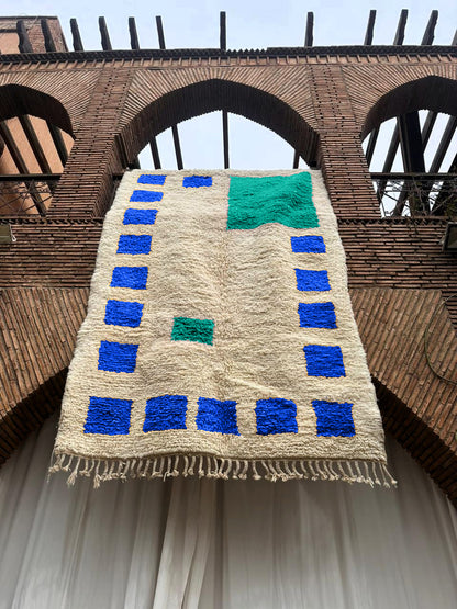 Dakhla – Handmade Blue Moroccan Rug
