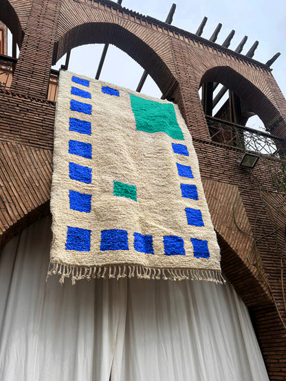 Dakhla – Handmade Blue Moroccan Rug