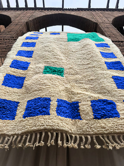 Dakhla – Handmade Blue Moroccan Rug