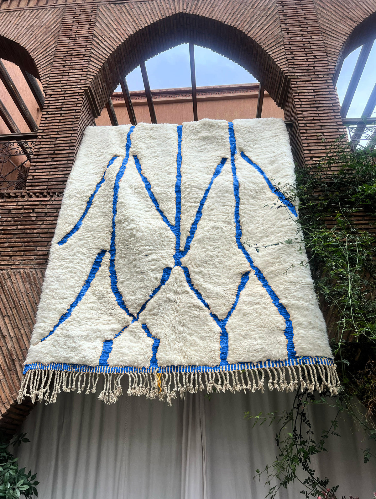 Sidi Ifni – Handmade Blue Moroccan Rug