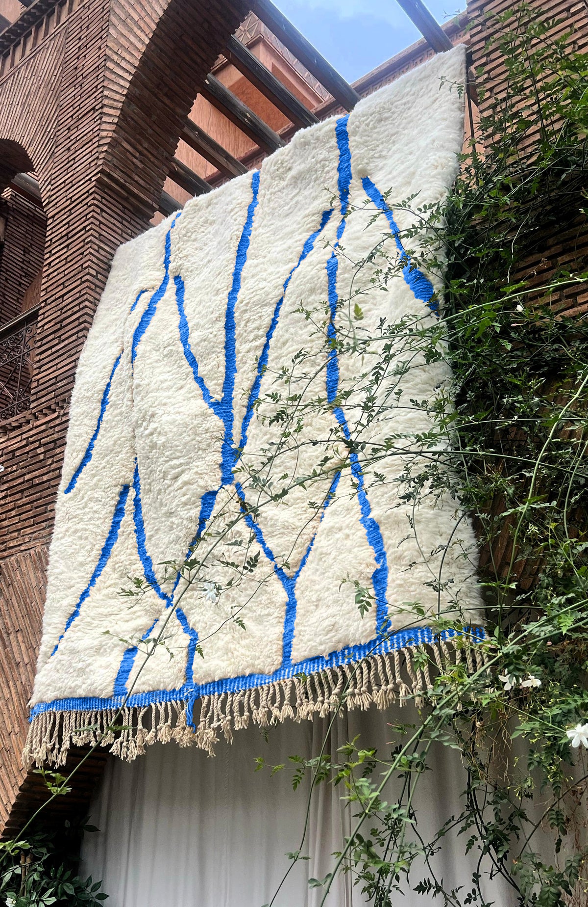 Sidi Ifni – Handmade Blue Moroccan Rug