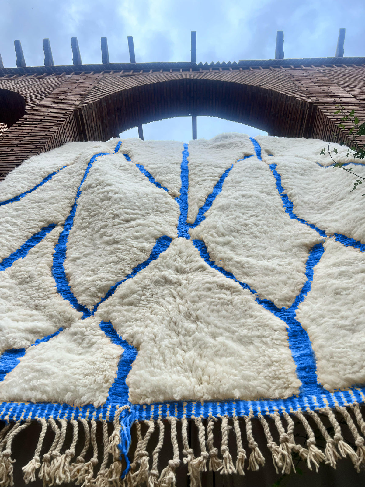 Sidi Ifni – Handmade Blue Moroccan Rug