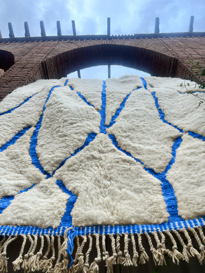 Sidi Ifni – Handmade Blue Moroccan Rug