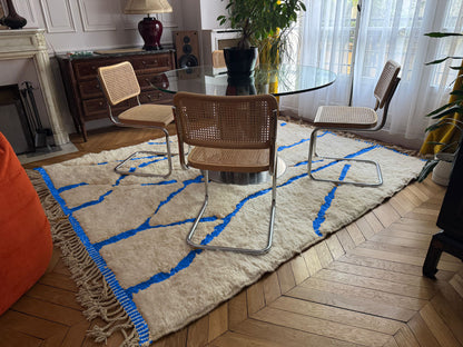 Sidi Ifni – Handmade Blue Moroccan Rug