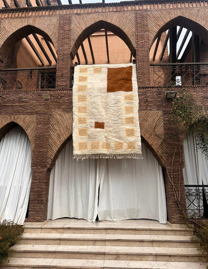 Tamegroute – Handmade Beige Moroccan Rug