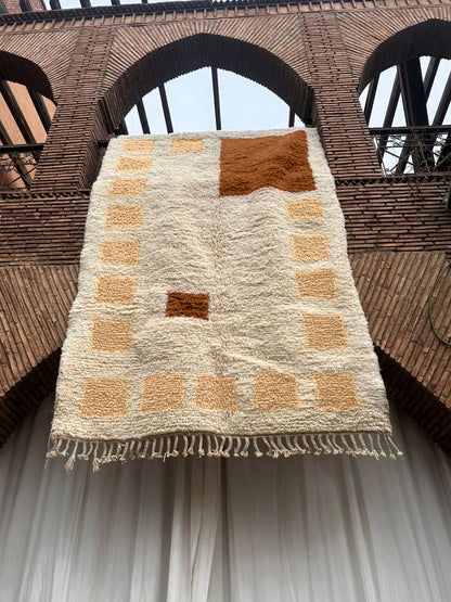 Tamegroute – Handmade Beige Moroccan Rug