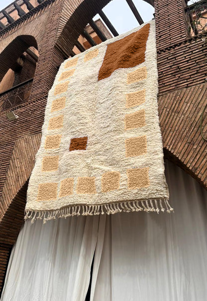 Tamegroute – Handmade Beige Moroccan Rug