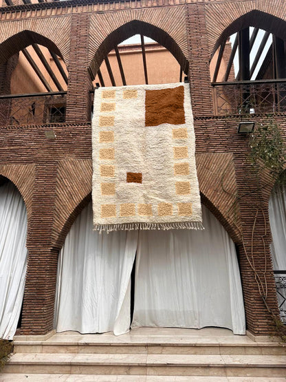 Tamegroute – Handmade Beige Moroccan Rug