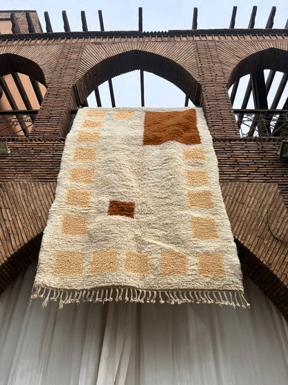 Tamegroute – Handmade Beige Moroccan Rug