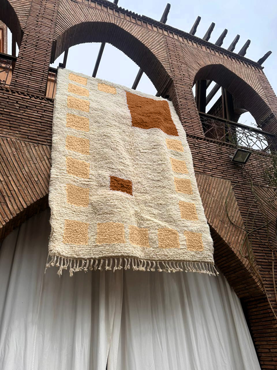 Tamegroute – Handmade Beige Moroccan Rug