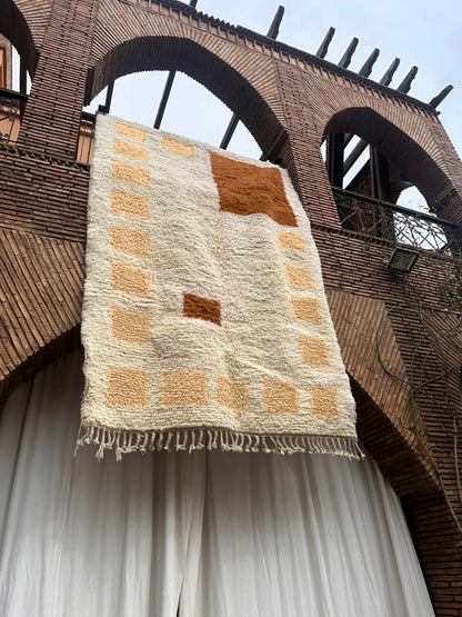 Tamegroute – Handmade Beige Moroccan Rug