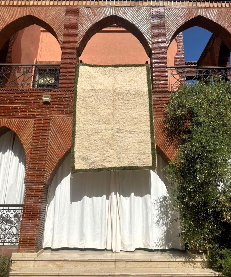 Angour – Handmade White Moroccan Rug