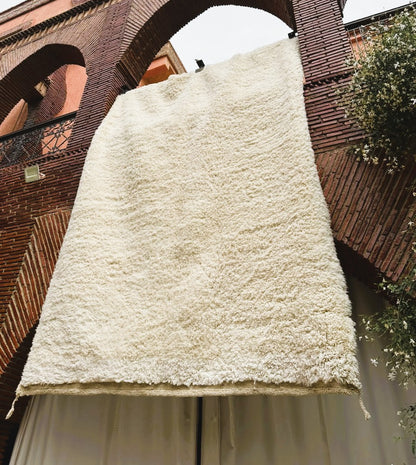 Smara – Handmade White Moroccan Rug
